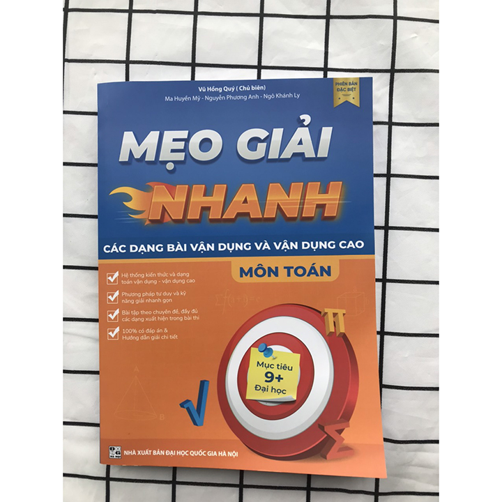 Sách - Mẹo giải nhanh các dạng bài vận dụng và vận dụng cao môn Toán