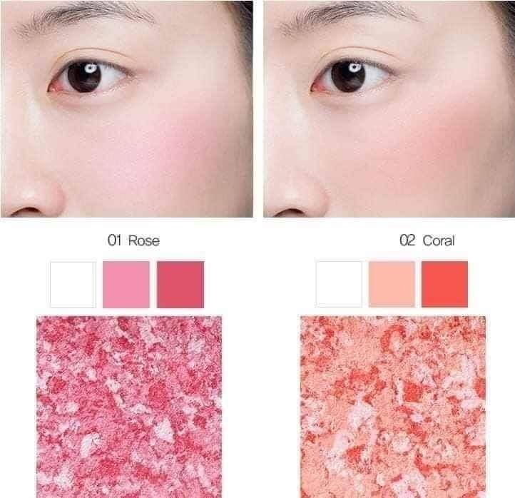 Phấn Má Hồng Thefaceshop Marble Beam Blush 7g