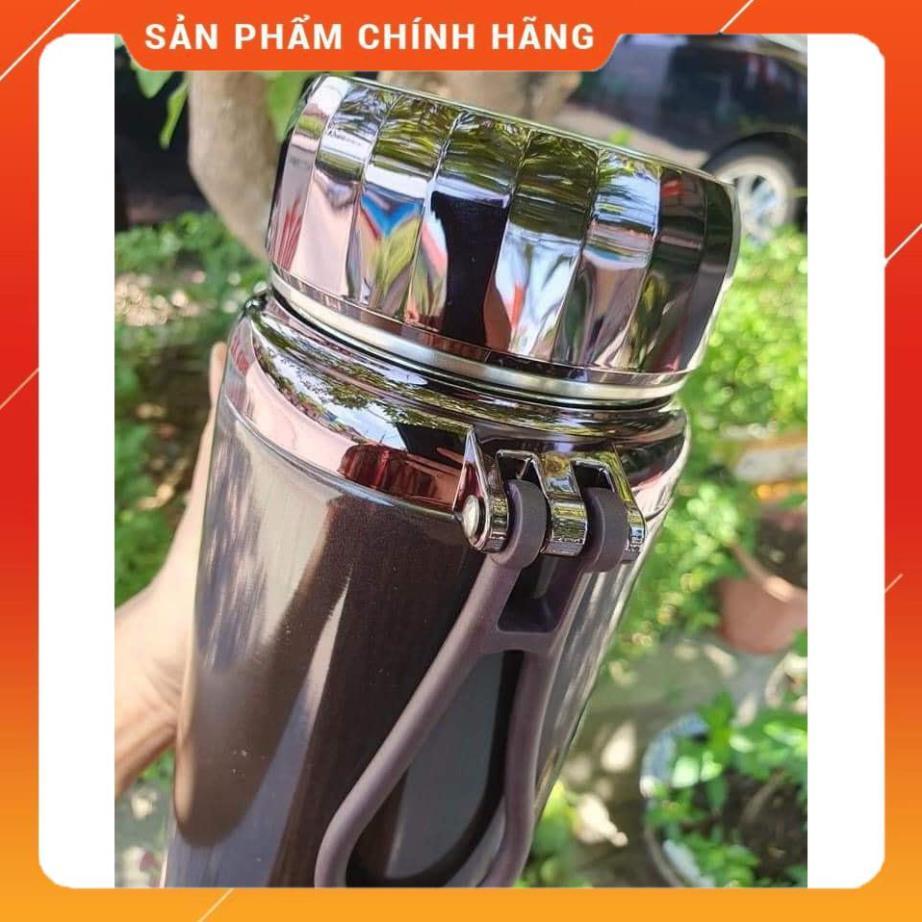 Bình Giữ Nhiệt BAOL MÀU ĐEN HƠI XƯỚC MẠ do Vận chuyển 1500ml Inox 304 Nắp titan - Hàng cao cấp sang trọng