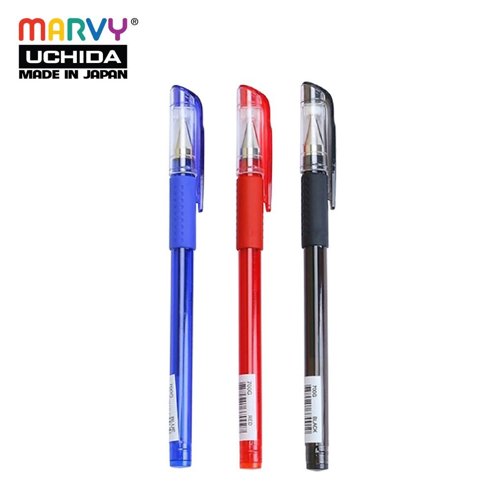 Combo 3 cây Bút gel có nắp MARVY 700G ngòi 0.7mm