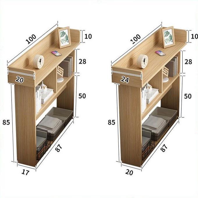 Kệ trang trí decor 3 tầng tiết kiệm không gian , giá sách cho phòng nhỏ hẹp 100*24*95cm TB011