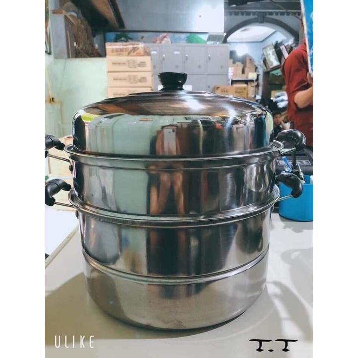 XỬNG HẤP - NỒI HẤP 3 TẦNG INOX SIZE 28cm