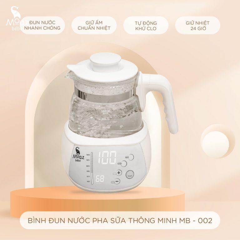 Bình thay thế máy đun nước pha sữa Moaz Bebe MB002, MB012, hàng chính hãng, có sẵn