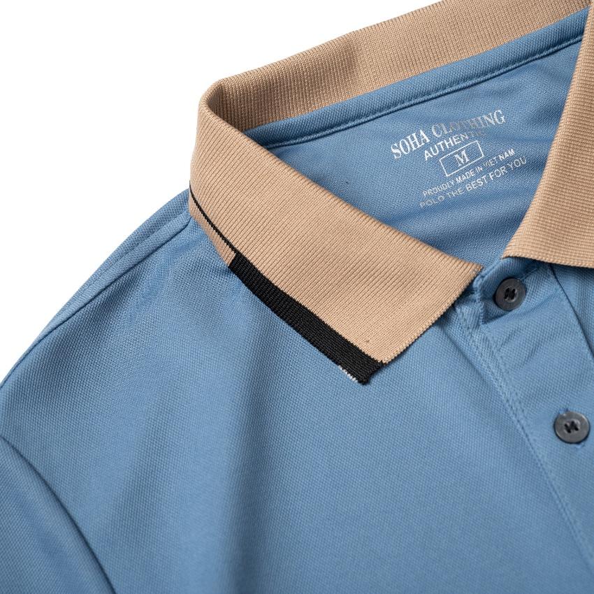 Áo POLO nam cổ bẻ Gấu BIGDEAL VIỀN vải cá sấu dệt kim xuất xịn,chuẩn form, sang trọng ,thanh lịch - SOHA CLOTHING