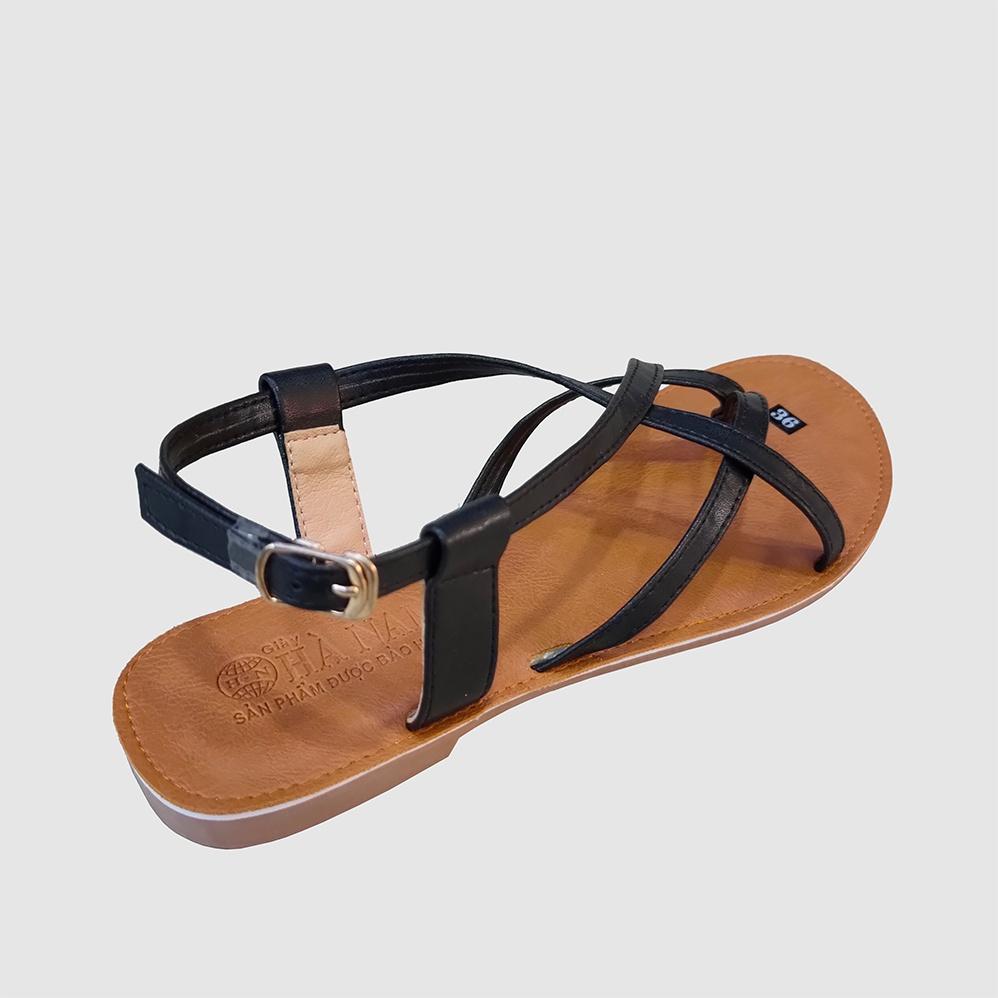 Giày Sandal Nữ Đết Bệt HÀ NAM Quai Dây Mảnh Thời Trang Da Bò cao cấp DNU2075c