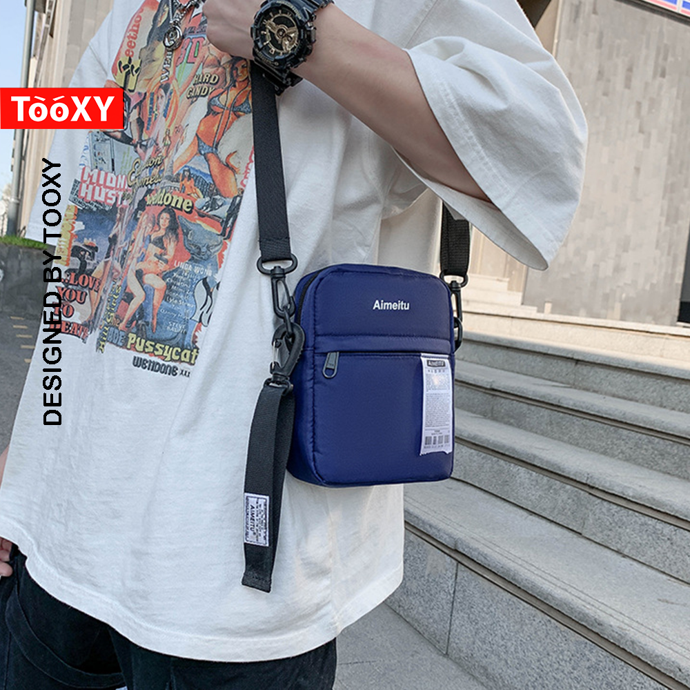 Túi đeo chéo mini tiện lợi - Túi chéo nhỏ gọn vải Canvas cao cấp chống thấm nước unisex nam nữ TX15