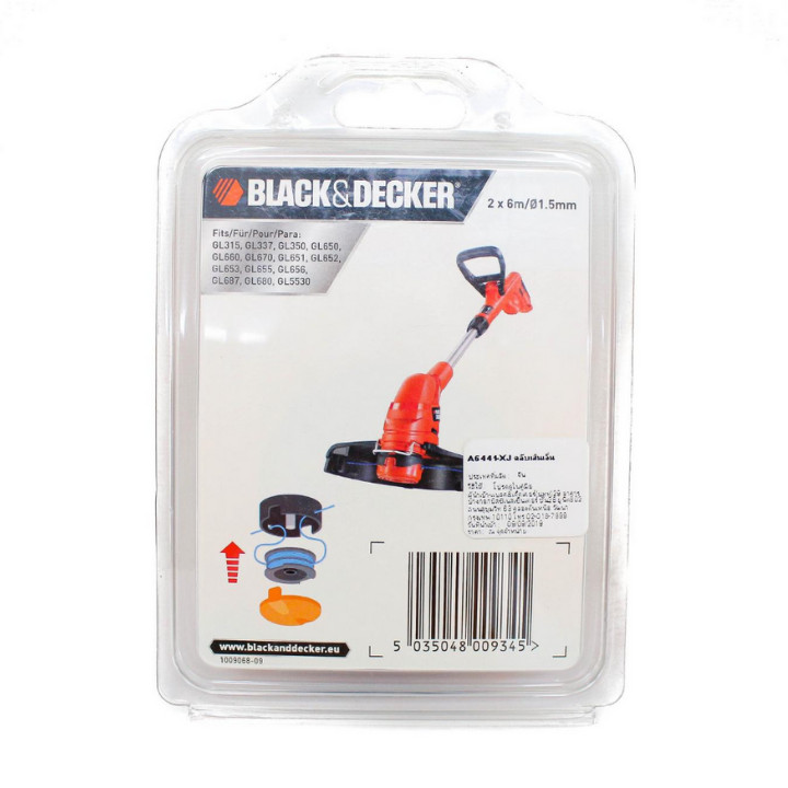 Combo Máy cắt cỏ cầm tay Black & Decker GL5530-B1 550W và Ổ cước máy cắt cỏ Black & Decker A6441-XJ