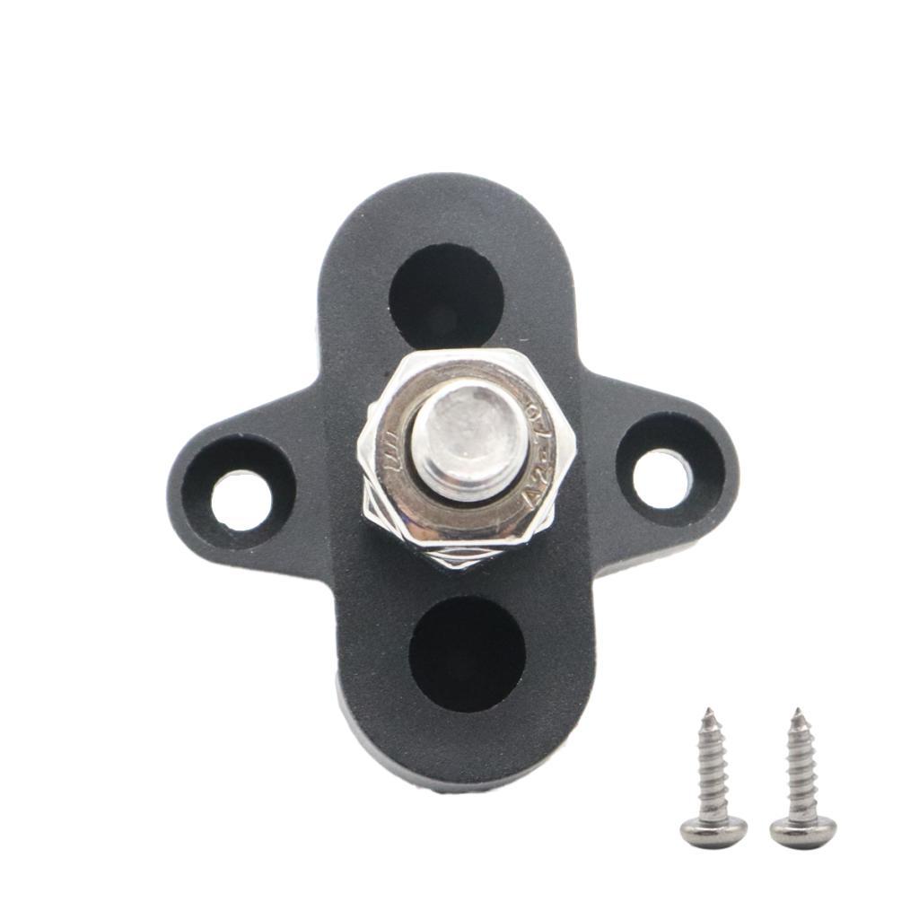 2PCS Truck Boat Bus Bar Single M8 Terminal Positive Power Distribution Stud