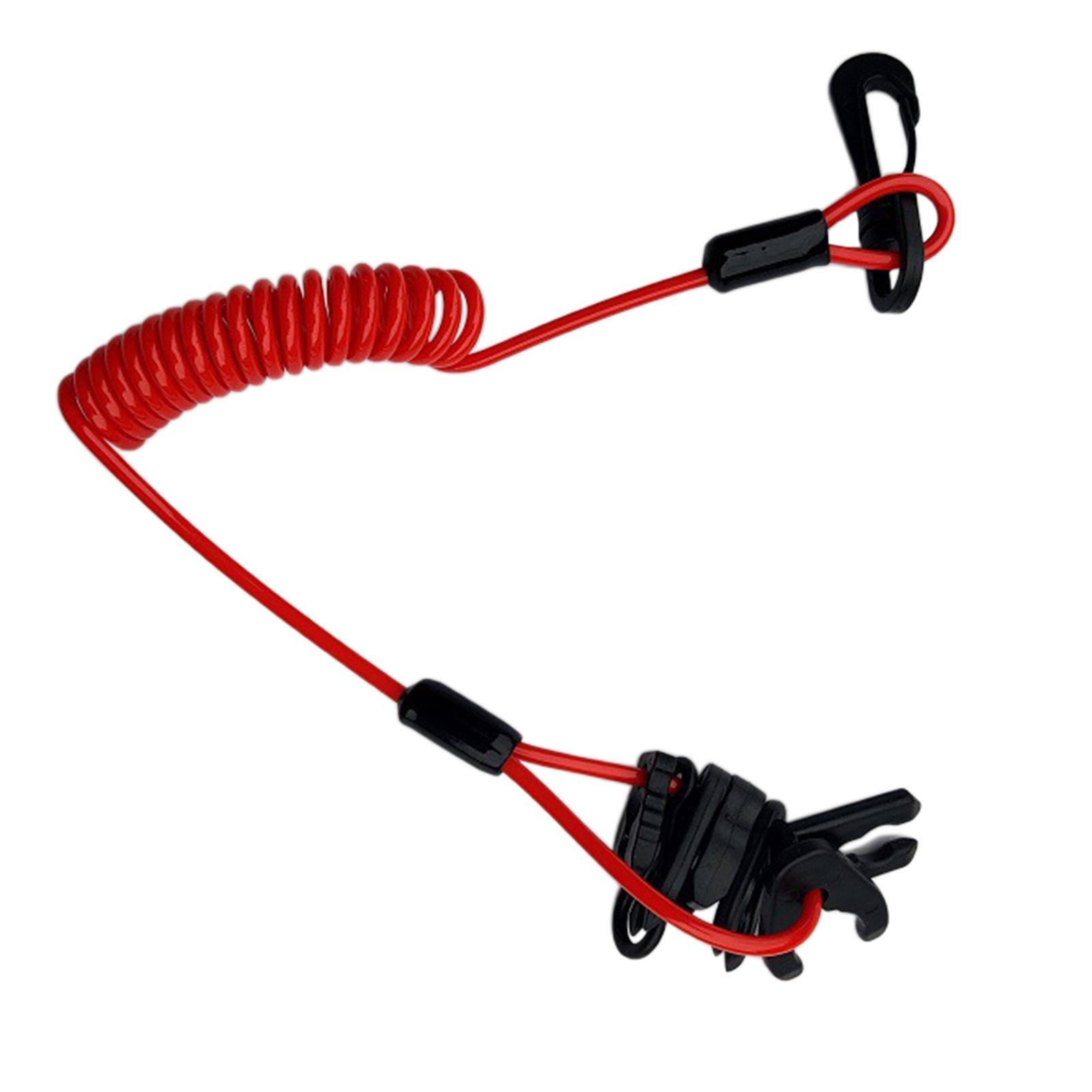 Marine Boat Kill Stop Switch Set W/ Lanyard for  Outboard Motor