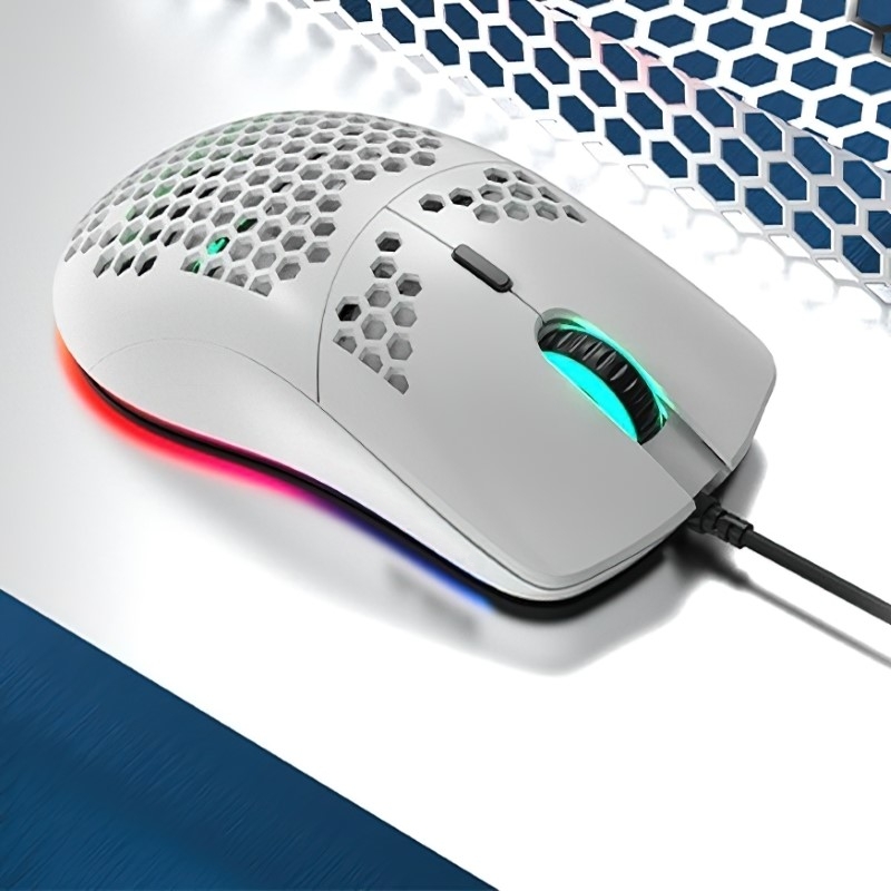 Chuột Led RGB 6400 DPI Gaming Mouse HXSJ J900W - Hàng nhập khẩu