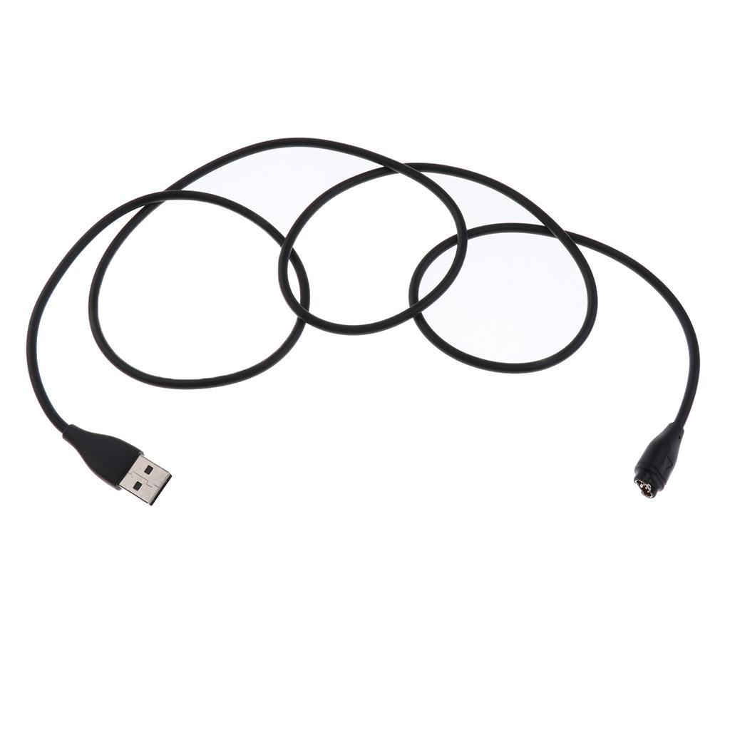 Replacement USB Charging Data Cable &amp; Watch Band for  Fenix 5x Black