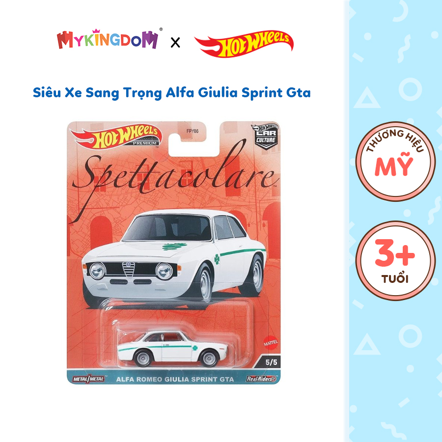 Đồ Chơi Siêu Xe Hot Wheels Sang Trọng Alfa Giulia Sprint Gta HOT WHEELS HKC50/FPY86