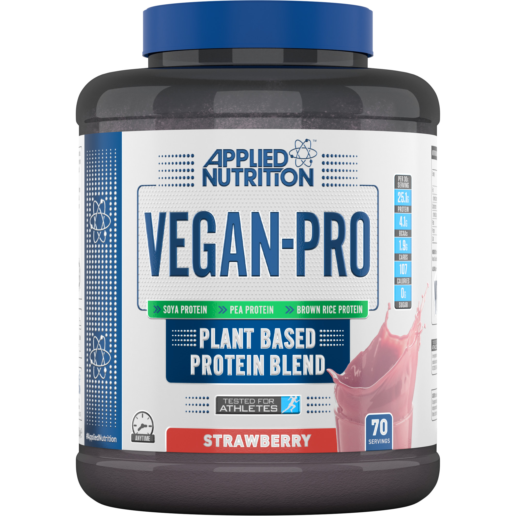 Whey Vegan Protein Applied Nutrition thực phẩm chay tăng cơ giảm mỡ 70 lần dùng