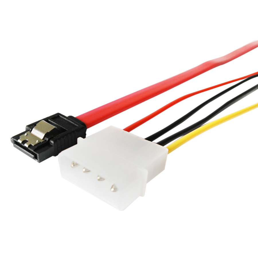 Cáp Sata 7+15 Pin sang 7+4 Pin Molex (40cm) - Hàng Nhập Khẩu