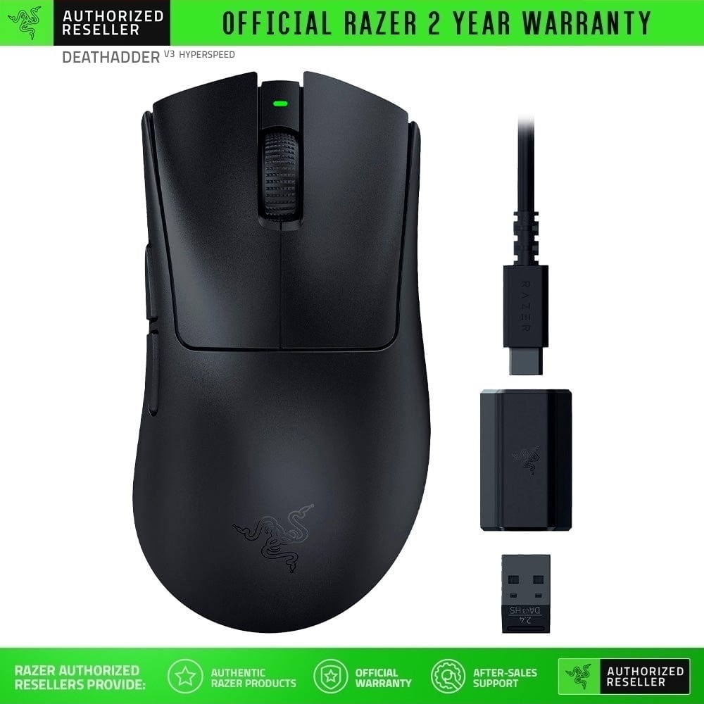 Chuột không dây Razer DeathAdder V3 HyperSpeed - Wireless Esports Gaming Mouse_Mới, hàng chính hãng