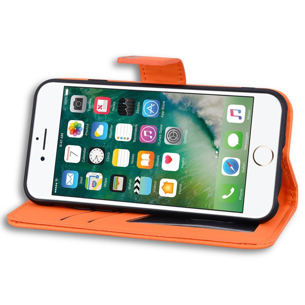Ốp lưng da ví gập cho iPhone SE 2020 iPhone 8 iPhone 7 iPhone 6 6S Plus