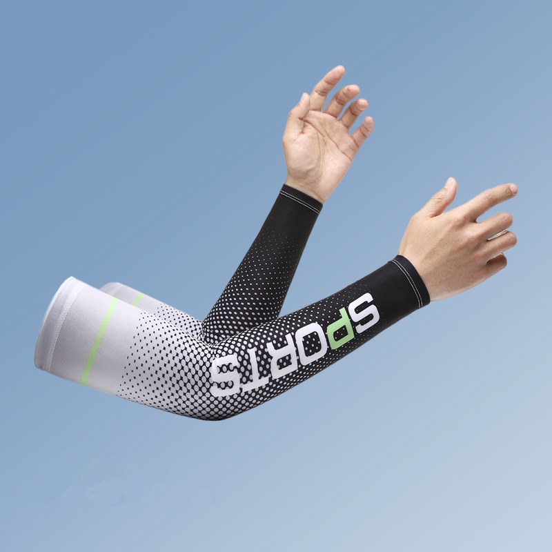 Găng tay chống nắng thể thao cho nam nữ  Sport Sun Protection Sleeves - Thiết kế cá tính, mạnh mẽ - Đen