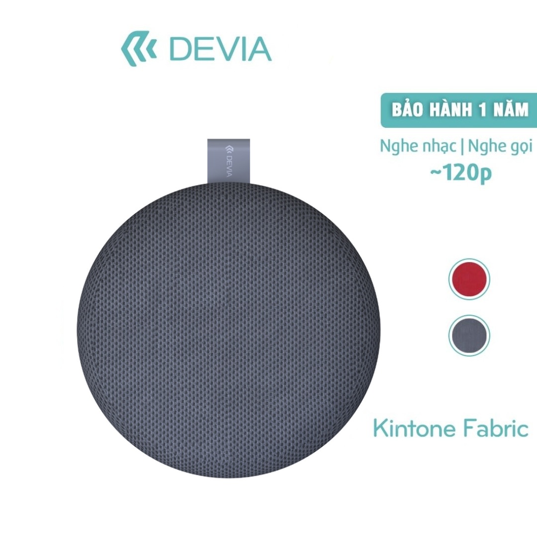 Loa Bluetooth Mini Không Dây Devia Kintone Series Fabric - Hàng Chính Hãng