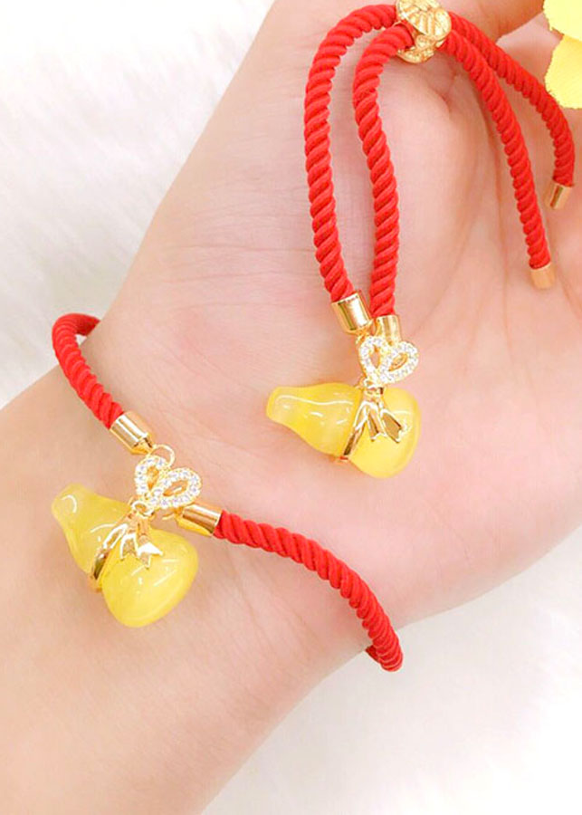 Vòng Tay Phong Thủy Hồ Lô Chỉ Đỏ Kim Tiền Jewelry - Hồ Lô Là Biểu Tượng Của Sức Khỏe - An Lành - Trường Thọ