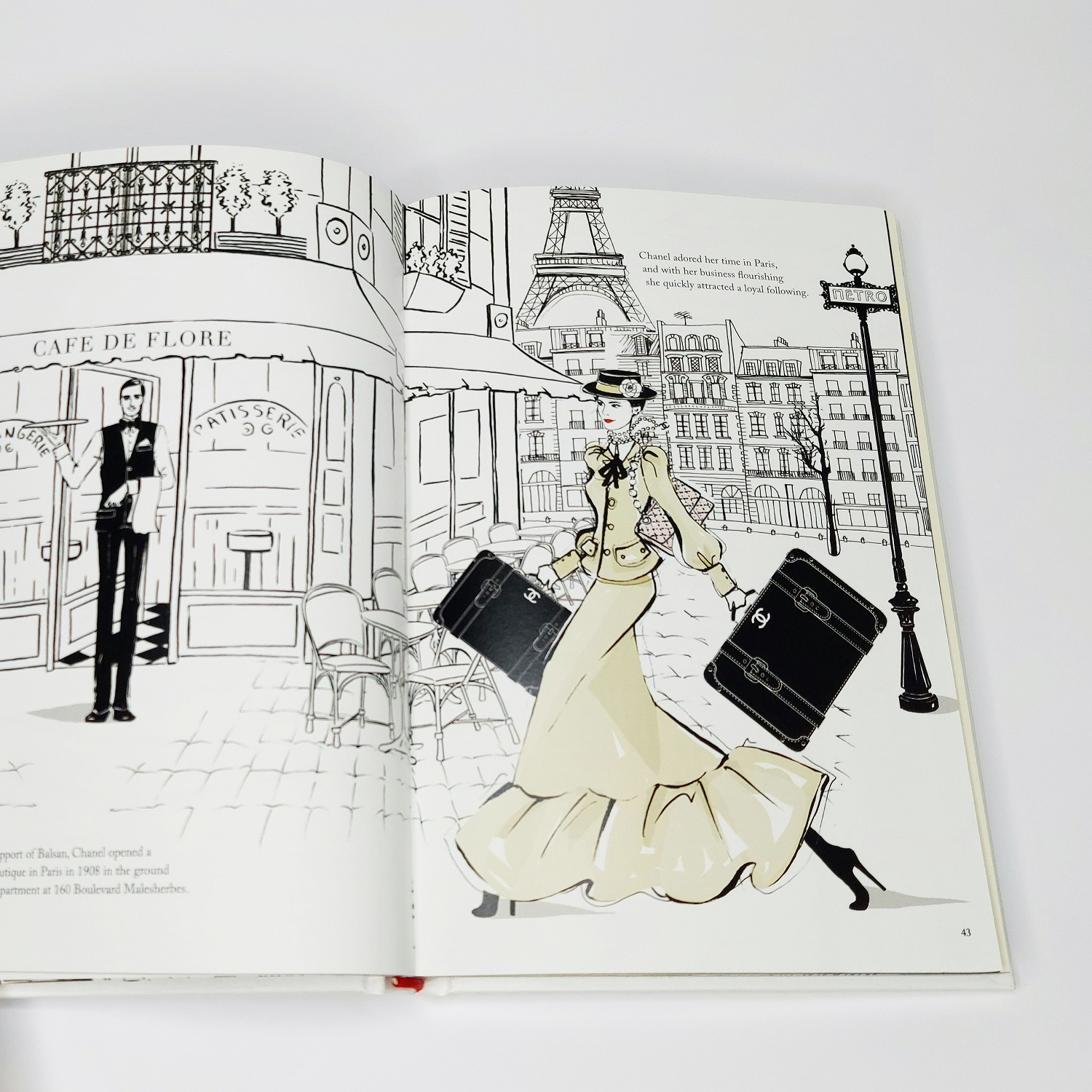 Sách ngoại văn - Coco Chanel: The Illustrated World of a Fashion Icon (Bìa Cứng)