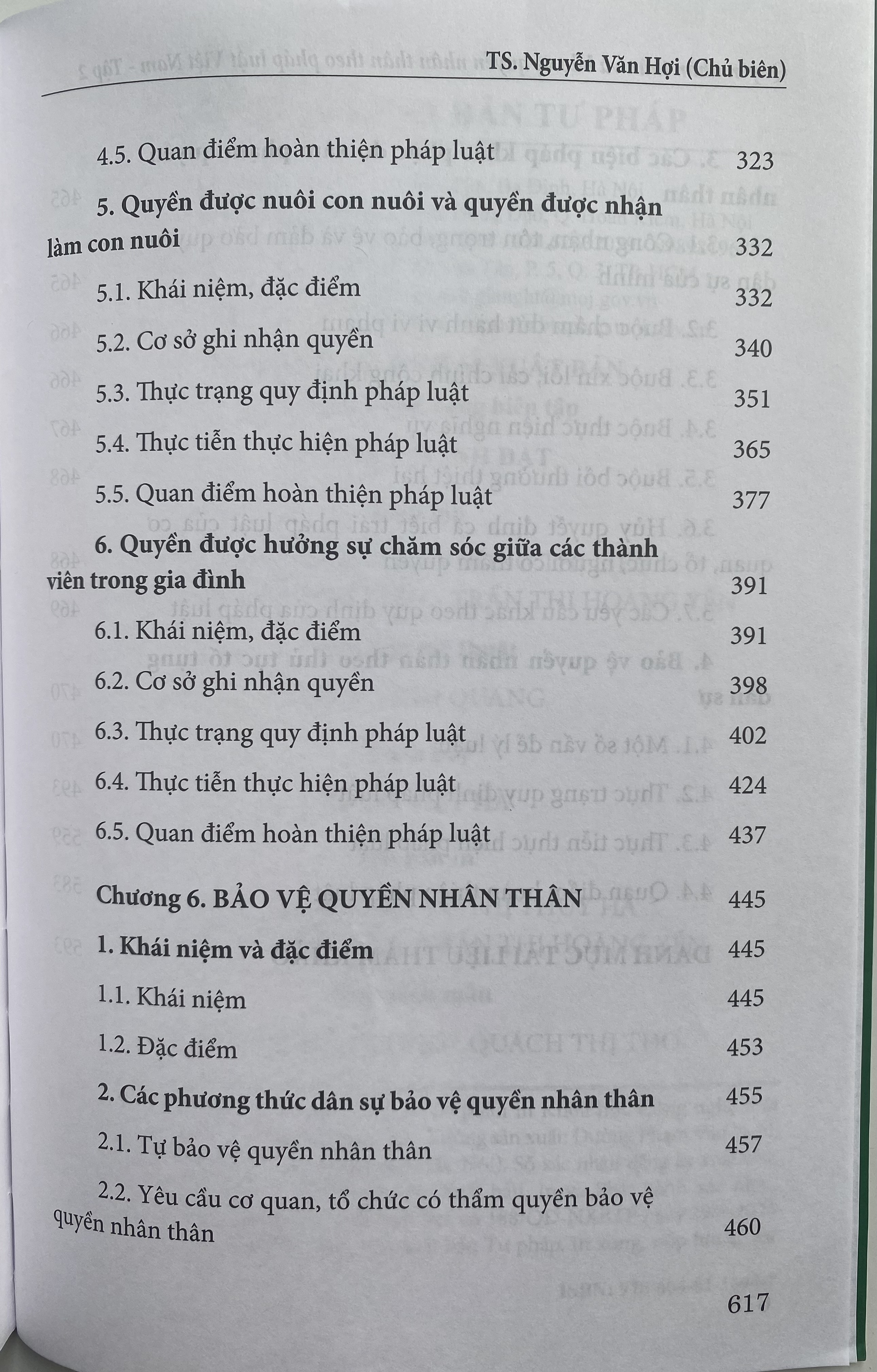 Quyền nhân thân và bảo vệ quyền nhân thân theo pháp luật Việt Nam -Tập 2