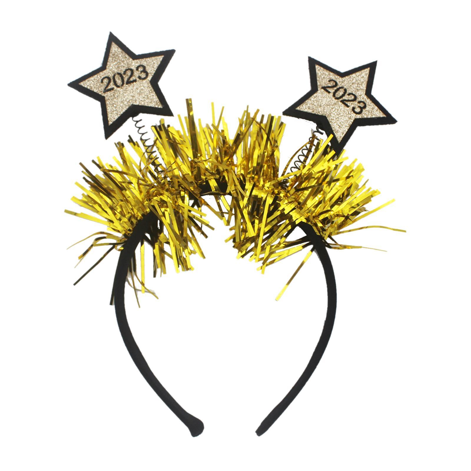 Happy New Year Headband Photo Prop Eve Party Supplies for Kids Adults