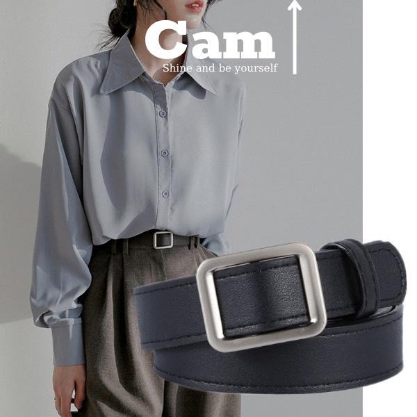 Thắt Lưng Nam Nữ Chữ thập bản nhỏ phong cách Hip hop trẻ trung - Dây Lưng Nam Nữ Unisex Mặt Kim Loại Streetstyle