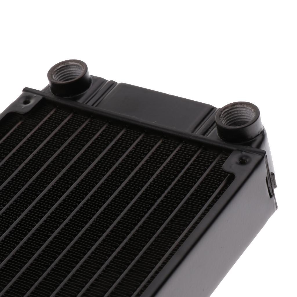 12Pipe Aluminum Radiator Water Cooler Cooling for CPU Heatsink Screw 240mm