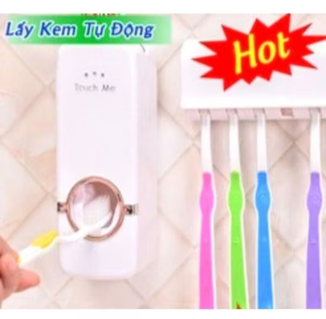 1 BỘ DỤNG CỤ TỰ ĐỘNG NHÃ KEM ĐÁNH RĂNG VÀ CÁI GÁC BÀN CHẢI ĐÁNH RĂNG CAO CẤP