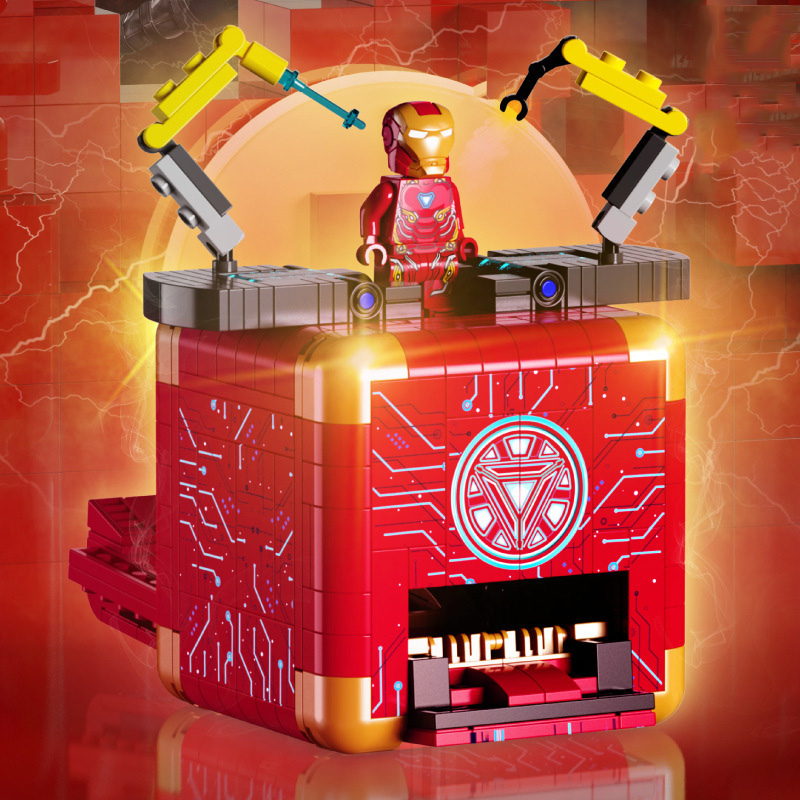 Đồ Chơi Lắp Ghép Xếp Hình Chiếc Hộp Bí Ẩn Thế Giới MineCráft, IrọnMan,SuperMariọ World Mystery Box Với 500+ Mảnh Ghép