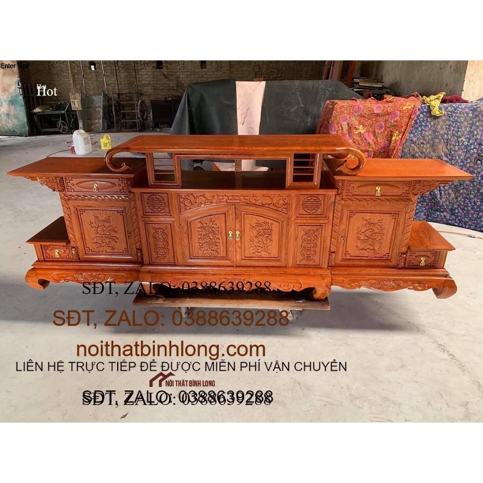 kệ ti vi, kệ hàm êch gỗ gõ đỏ