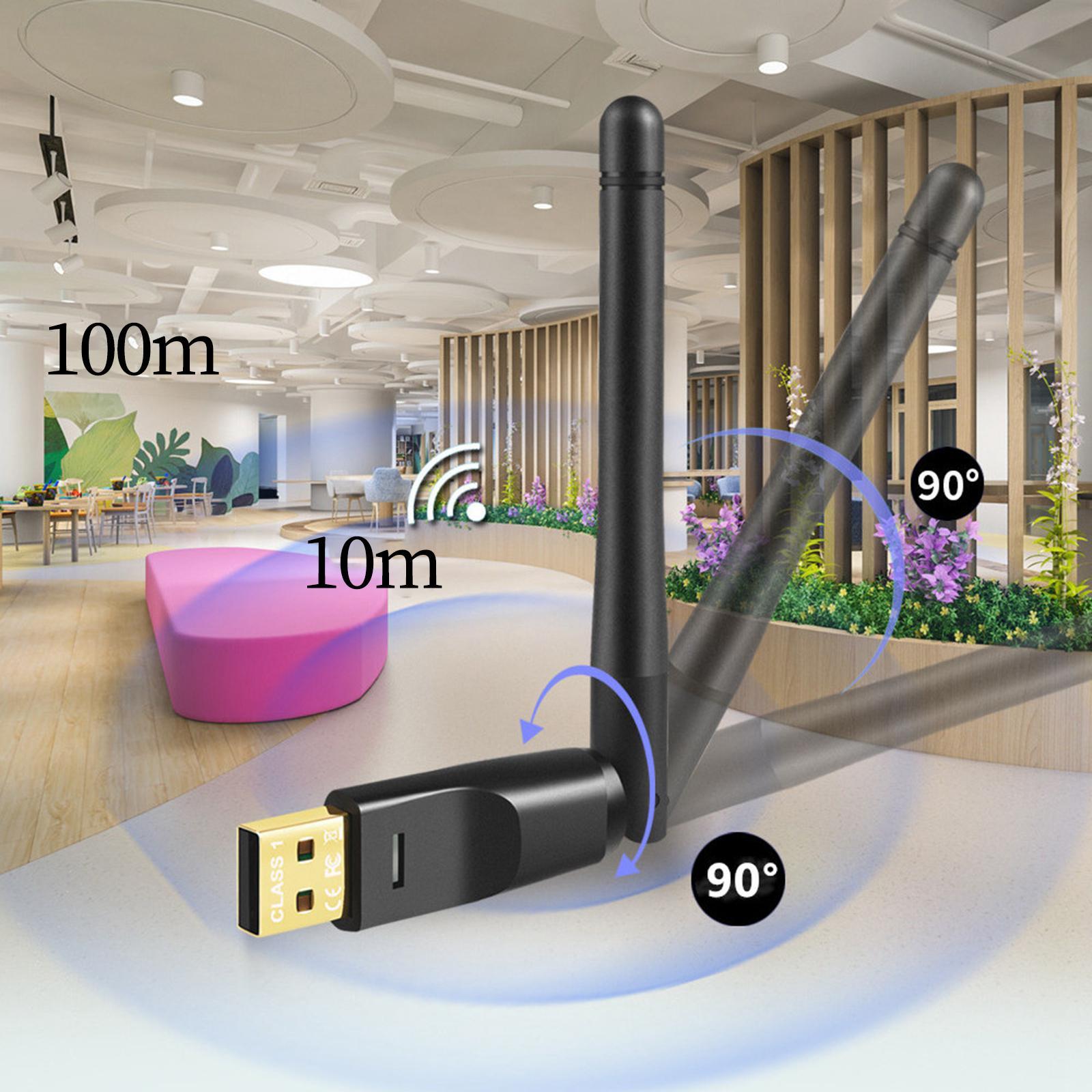 V5.1 USB Adapter Adapter 3Mbps Transmission Rate Low Power Consumption Audio Adapter for Windows 7/8.1/10/11 PC Mouse