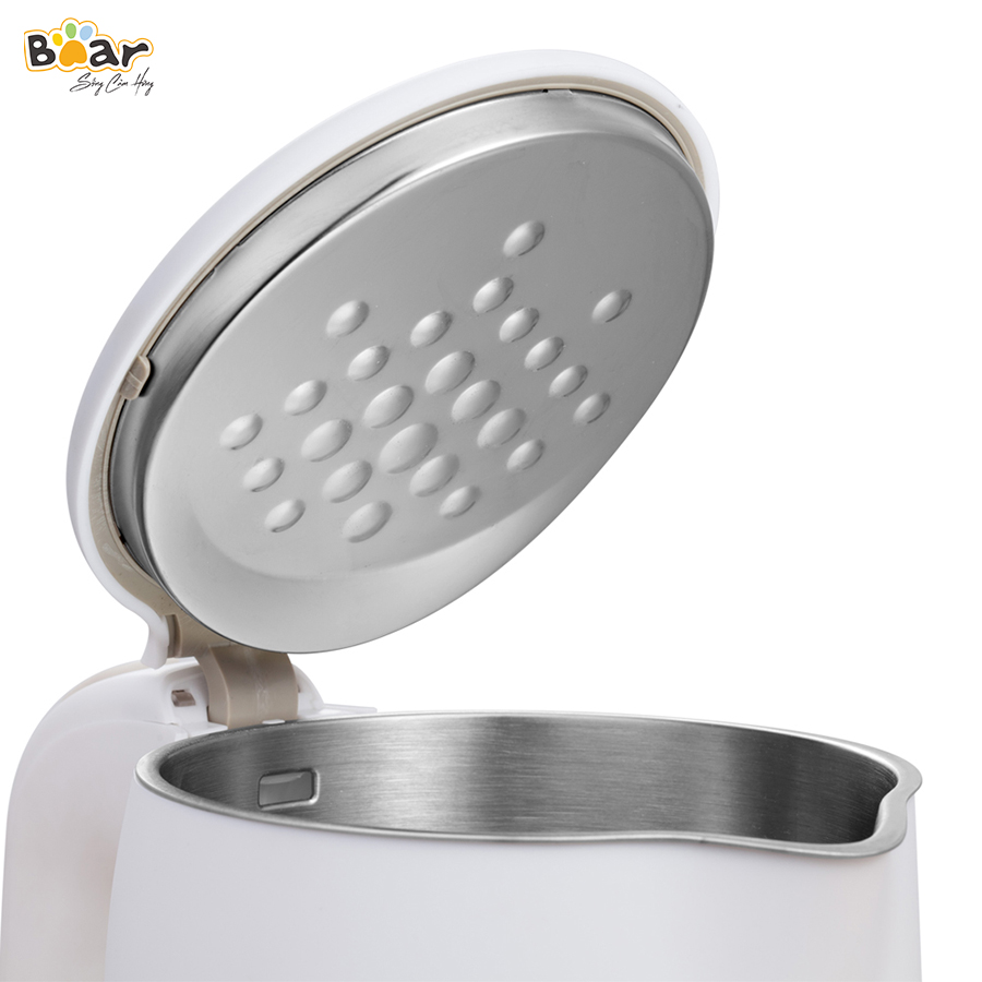 [Hàng Chính Hãng]Bình đun nước siêu tốc Bear ZDH-B15T1 1.5L công suất 1500W, lõi ấm Inox 304 cao cấp, chống cháy cạn, chống cháy khi quá nhiệt, ngắt điện tự động khi sôi, phù hợp sử dụng trong gia đình, văn phòng nhỏ