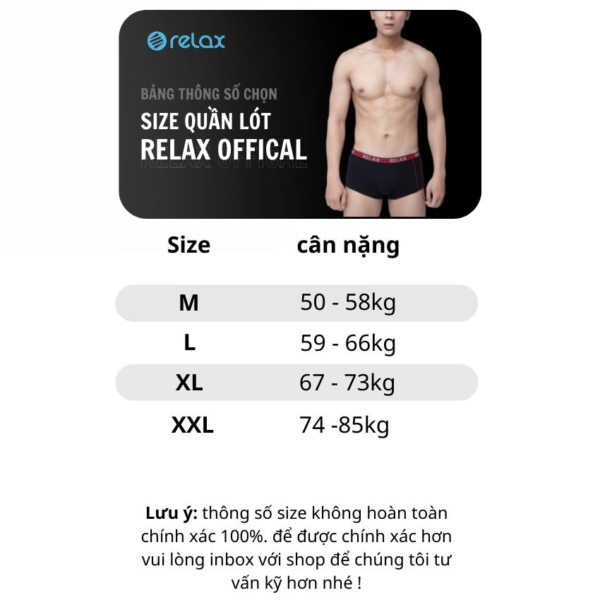quần lót nam relax cotton cao cấp chính hãng, quần sịp đùi nam RLTK63