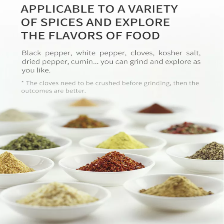 Máy xay tiêu và các loại gia vị cầm tay KYMQ-4 Nhựa ABS, Acrylic, lõi Mài gốm