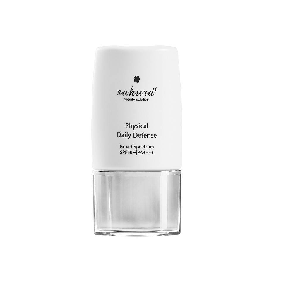 Nhũ tương chống nắng vật lý Sakura Physical Daily Defense SPF 50+ PA ++++ 30gr