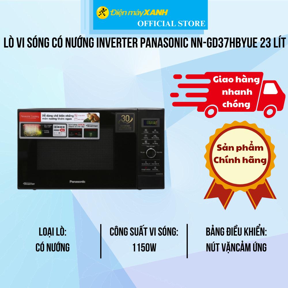 Lò vi sóng có nướng inverter Panasonic NN-GD37HBYUE 23 lít - Hàng Chính Hãng