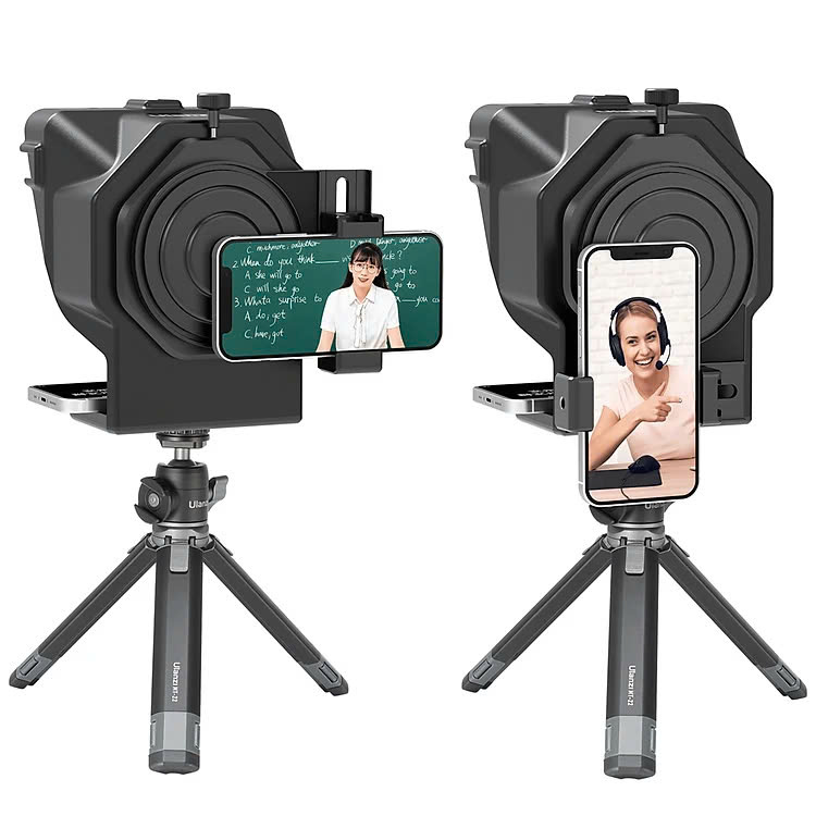 Máy Nhắc Chữ Teleprompter PT16 Mini Cho Smartphone Tablet Vlogger Nhà Báo Người Thuyết Trình - Hàng Nhập Khẩu
