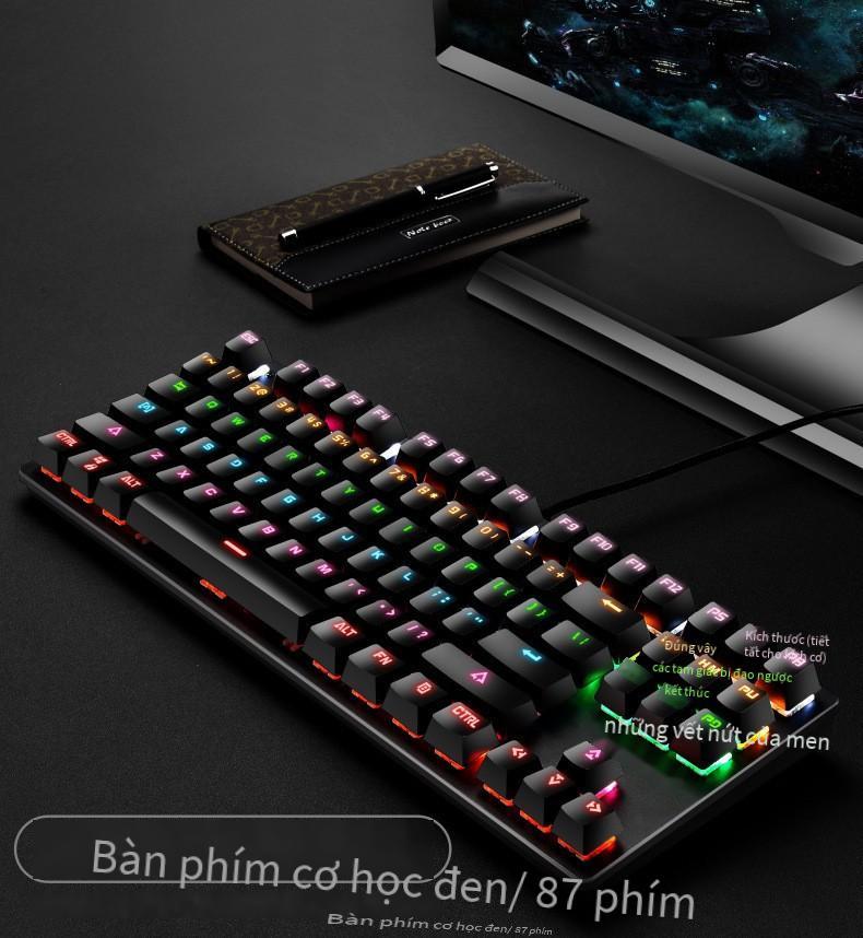Phong Cách Mới Nhất Nguồn Thực Bàn Phím Cơ Punk 87 Phím Xanh Trục Trò Chơi Thể Thao Điện Tử Văn Phòng Máy Tính Xách Tay Bàn Phím Cơ