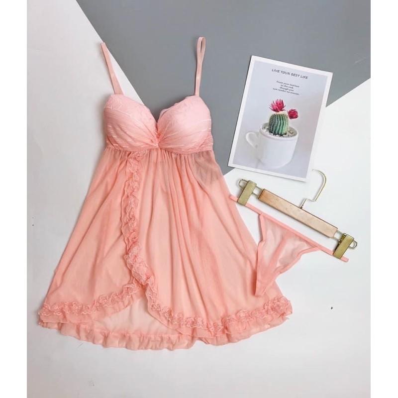 váy lưới cúp ngực Quảng Châu cao cấp (sz> 57kg)