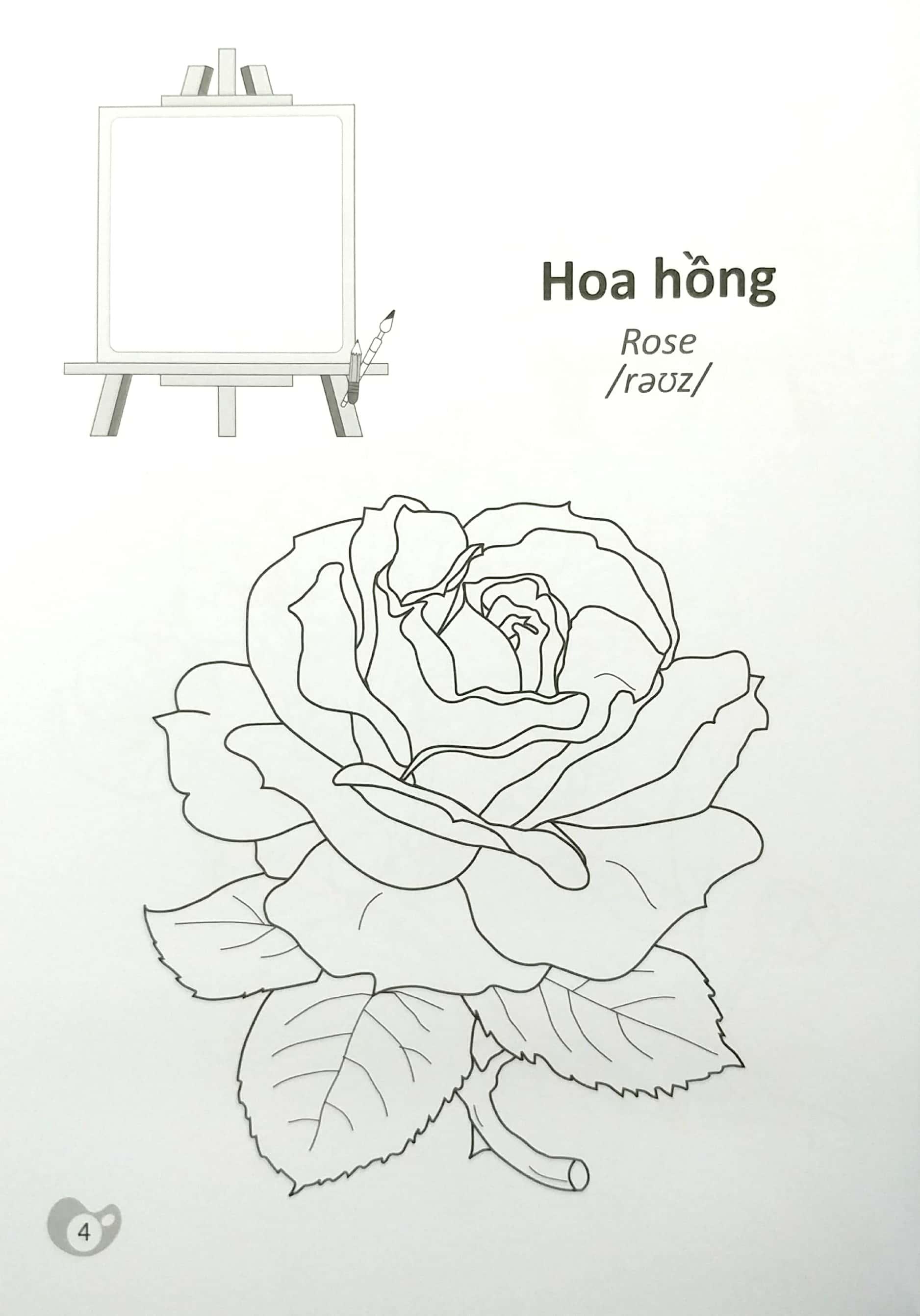 Tô Màu Chúng Mình Tập Làm Họa Sĩ - 3-6 Tuổi - Các Loài Hoa