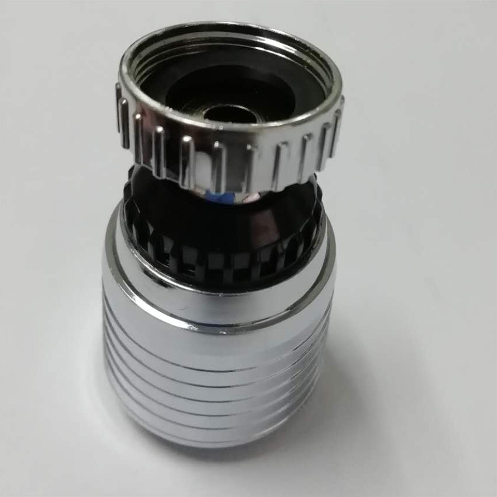 Vòi nước sục khí với ánh sáng 7 màu thay đổi xoay 360 độ, vòi nhà bếp, nhà vệ sinh