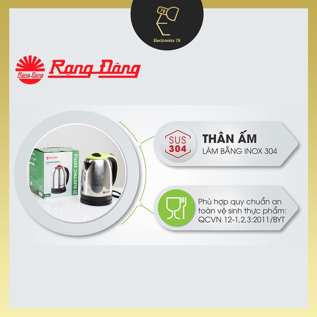 Ấm đun siêu tốc, bình nấu nước siêu tốc 1.8L Rạng đông