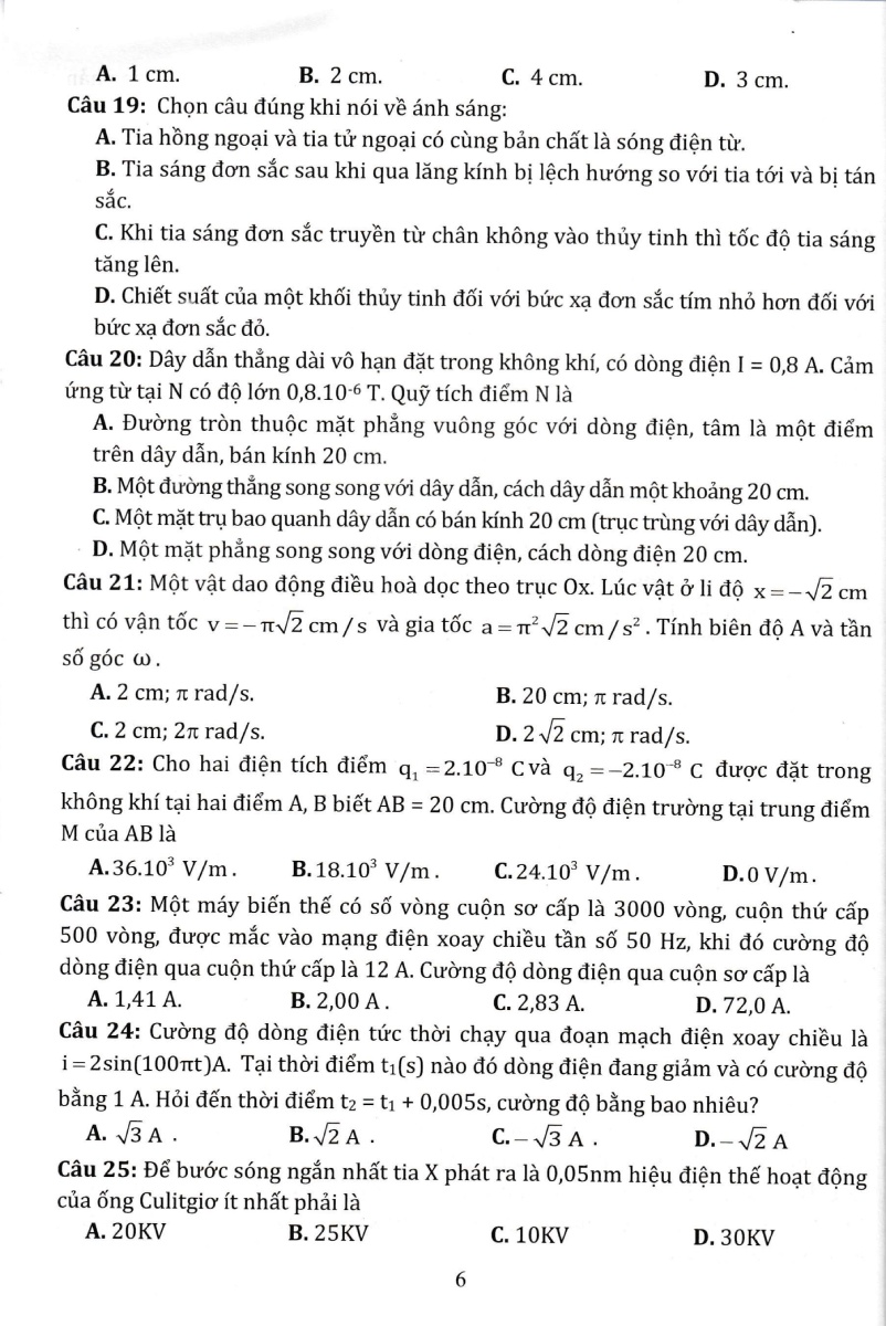 Bộ Đề Tuyển Chọn Ôn Thi Tốt Nghiệp THPT - Bài Thi Khoa Học Tự Nhiên _EDU