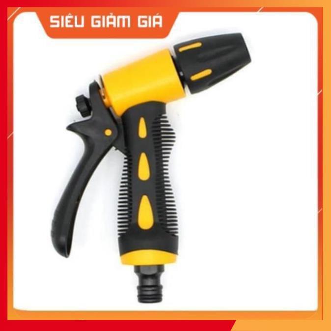 Bộ dây vòi xịt nước rửa xe, tưới cây . tăng áp 3 lần, loại 3m, 5m 206319 cút sập,nối nhựa vàng+ tặng đai