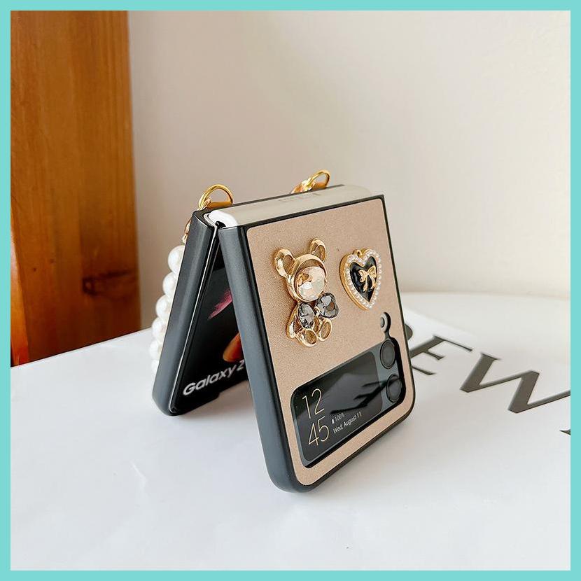 Ốp lưng cho samsung Zflip3 - Zflip4 - Z flip 3 - Z flip 4 - Z flip3 - Z flip4 ánh nhủ sang chảnh