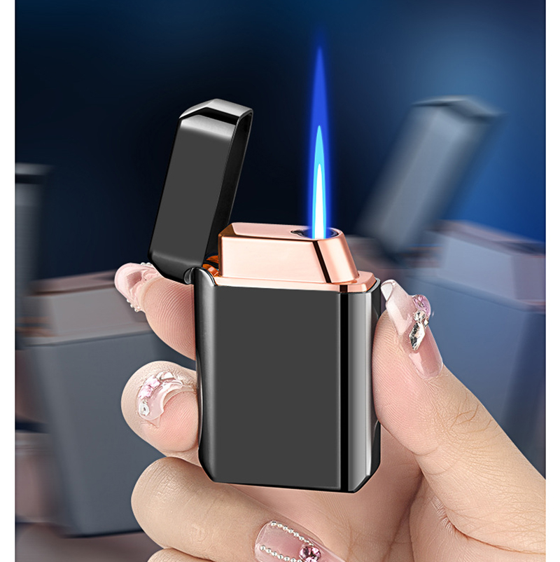 Hột Quẹt Bật Lửa Khò Gas 1 Tia HT23 Cảm Ứng Giọng Nói, Cảm Ứng Điểm Chạm Có Ô Quan Sát Gas - Giao Màu Ngẫu Nhiên