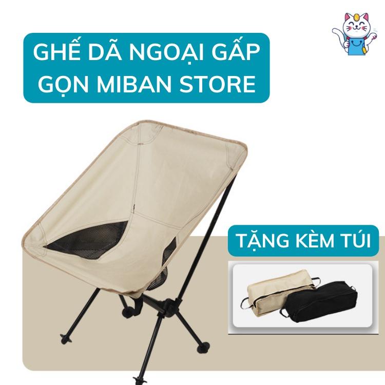 Ghế Gấp Gọn Camping Cắm Trại , Dã Ngoại, Câu Cá Có Tựa Lưng Vải oxford 600D ống thép Siêu Gọn Nhẹ