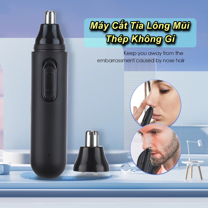 Tông đơ cạo lông mũi XPRE Schweizer Chống Thấm Nước, Có Thể Sạc Lại USB - Home and Garden