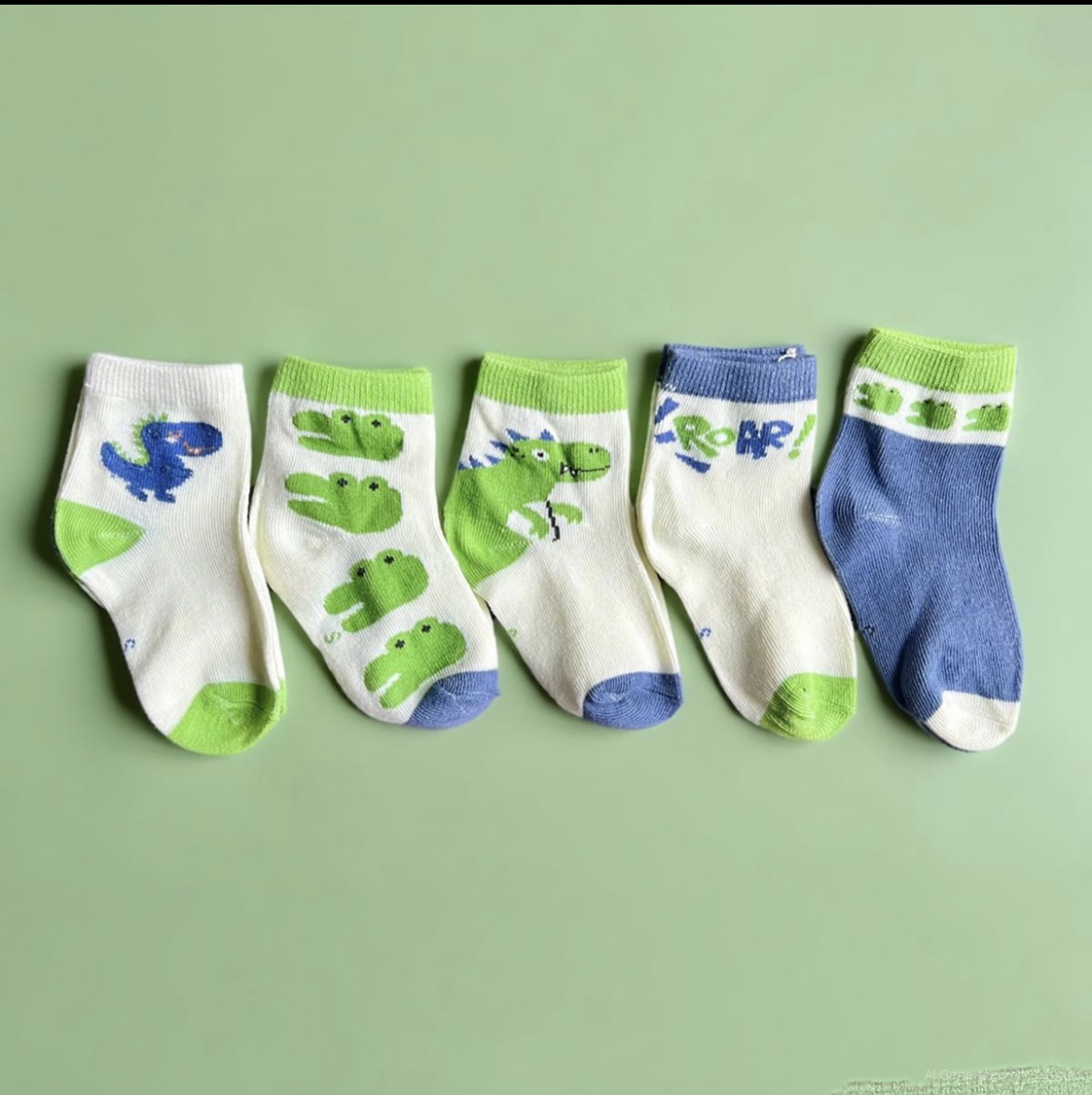 SET 5 ĐÔI TẤT VỚ XANH 14 DỄ THƯƠNG TỪ 1-12 TUỔI DÀNH CHO BÉ TRAI BÉ GÁI